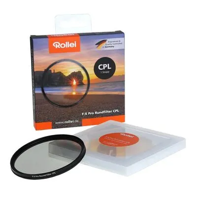 Rollei F:X Pro CPL Polfilter 55mm - Kamera-Filter, reduziert Spiegelungen und intensiviert Farben für beeindruckende Fotos.