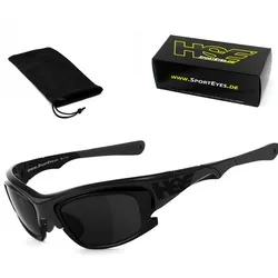 HSE - SportEyes Sportbrille 2015, Steinschlagbeständig durch Kunststoff-Sicherheitsglas grau