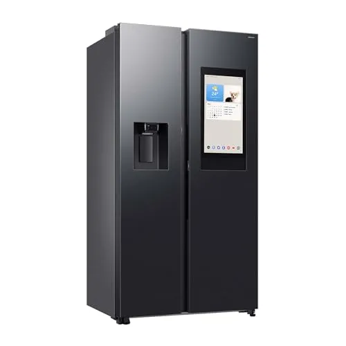 Samsung RS90F67BEFEF Side-by-Side Kühlschrank - Kühlschrank mit AI Voice Control und Twin Cooling PlusTM für optimale Frische. Flexibel mit 5 Kühlmodi und WiFi-fähig zur Steuerung über SmartThings-App.