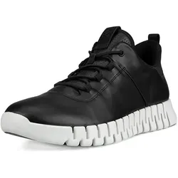Ecco Herren Gruuv M Black Shoe 46 EU - Komfortabler Sneaker - Herren-Sneaker mit anpassbaren Einlegesohlen und ECCO FLUIDFORM Technologie für optimale Flexibilität und Komfort. Ideal für den ganzen Tag.