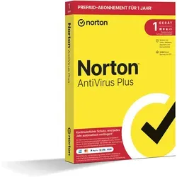 Norton AntiVirus Plus 2 GB Box für Win/Mac - Sicherheitsanwendung mit 2 GB Cloud-Speicherplatz, ideal für den Schutz Ihres Geräts und einfache Updates für ein Jahr.