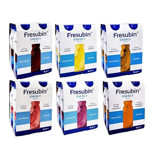 Fresubin Energy Drink - Hochkalorische Trinknahrung - Energy Drinks: 300 kcal pro 200-ml-Flasche, ideal zur Unterstützung bei erhöhtem Energiebedarf. Glutenfrei und laktosearm, perfekt für eine ausgewogene Ernährung.