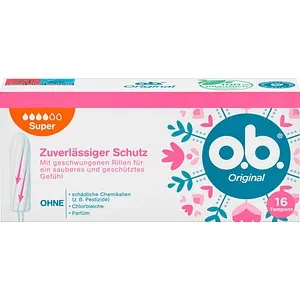 o.b. Tampons Original Super für sehr starke Periode, 16 St.