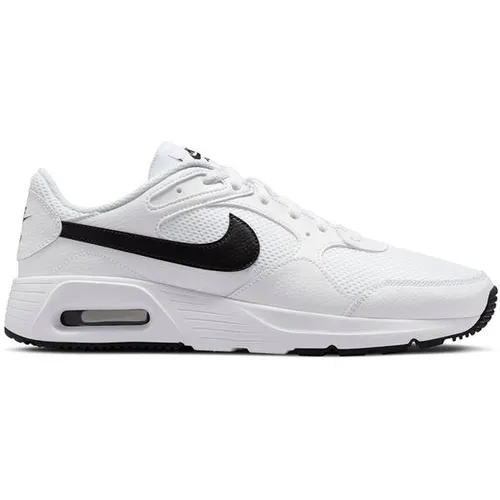 Nike Air Max SC Herrenschuhe, Weiß/Schwarz-Weiß, 47,5 EU - Herren-Sneaker mit Dri-FIT-Material für optimalen Feuchtigkeitstransport, damit Sie angenehm trocken bleiben und stilvoll unterwegs sind.