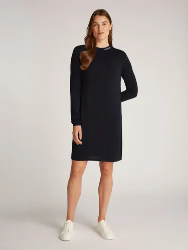 Calvin Klein Jeans Maxikleid SMOOTH YARN SWEATER DRESS mit Logodruck