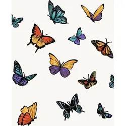Boutique Vliestapete Schmetterling Perle - Bunte Wandgestaltung leicht gemacht - Tapeten & Tapezierzubehör – Formstabile Vliestapete, ideal für Nassräume, rückstandslos abziehbar und einfach ohne Tapeziertisch zu verarbeiten.