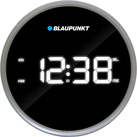 Blaupunkt CLRP 59e Uhren Radio - Wecker mit Uhrzeit-Projektion, Dual Alarm und Kopfhörer-Ausgang für flexibles Hören. Energiesparend mit Batterie-Backup für zuverlässigen Weckruf.
