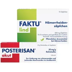 Posterisan Akut Sal + Faktulind Zäpfchen 1 Set