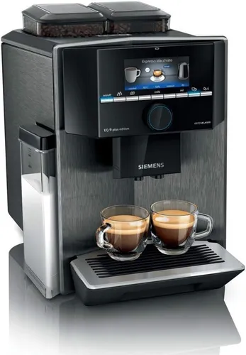Siemens EQ.9 plus connect s500 Edelstahl Kaffeevollautomat - Kaffeevollautomat mit innovativer connect-Funktion für individuelles Kaffeegenuss-Erlebnis und edlem Edelstahl-Design.