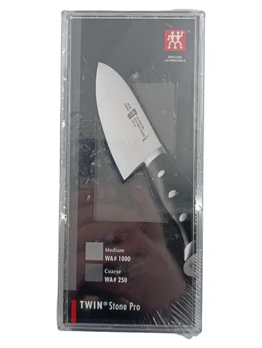 ZWILLING Twin Stone Pro Wetzstein (32505-100) - Hochwertiger Messerschärfer aus Aluminiumoxide, perfekt für präzises Schärfen und einfach zu reinigen – ideal für Hobbyköche und Profis.