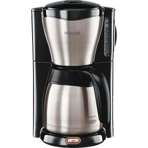 Philips Kaffeemaschine HD7546/20 Gaia, 15 Tassen - Filter-Kaffeemaschine mit doppelwandiger Thermoskanne, hält Kaffee über 2 Stunden heiß und bietet intensives Kaffeearoma in nur 10 Minuten.