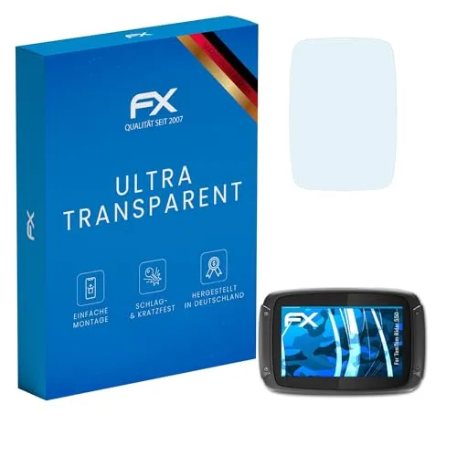 atFoliX Schutzfolie kompatibel mit TomTom Rider 550 Folie, ultraklare FX Displayschutzfolie (3X)