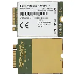 SierraWireless EM7455 AirPrime M.2 NGFF Modem - 4G LTE Cat-6 Modem für schnelle Datenübertragungen bis 300 Mbit/s, ideal für Telematik-Anwendungen und robuste Netzwerkverbindungen.