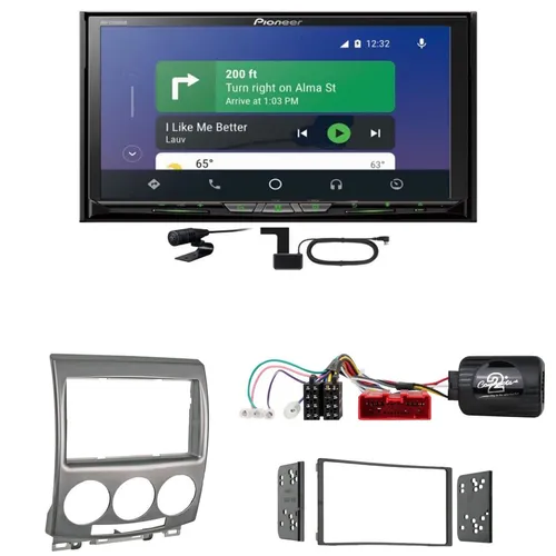 Pioneer AVH-Z9200DAB DAB+ CarPlay Android Auto USB CD Einbauset für Mazda 5 CR