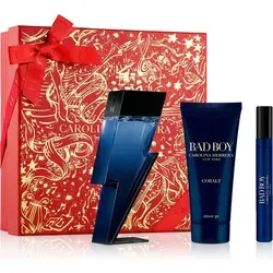 Carolina Herrera Bad Boy Cobalt 3-teiliges Geschenkset für Herren - Elegantes Geschenkset mit 100 ml Eau de Parfum, 10 g Duschgel und 10 ml Eau de Parfum. Ein aromatischer Duft, perfekt für den täglichen Gebrauch und besondere Anlässe.