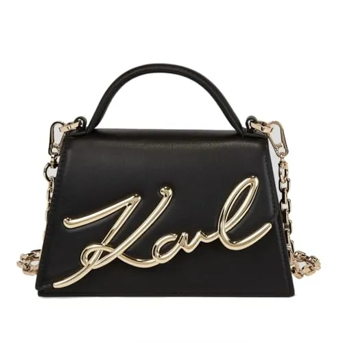 KARL LAGERFELD Handtasche K/Signature 2.0 SM Crossbody - Handtasche aus hochwertigem Rindleder, vereint erstklassige Qualität mit einem auffälligen Design, ideal für stilbewusste Frauen.