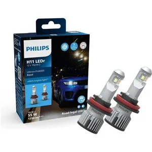 Philips Ultinon Pro6000 H11 LED 12V - Hochwertige LED-Scheinwerferlampe mit ECE Zulassung für optimale Sicht und Sicherheit, ideal für den Fahrzeugumbau und Nachrüstungen.