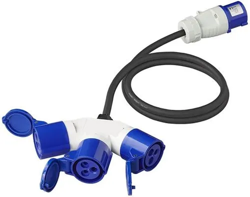 ProPlus CEE-Stromverteiler 373512DE, mobil, 3x CEE 16A 230V - Elektrische Kabel & Leitungen – Ideal für den Außenbereich dank IP44 Spritzwasserschutz, mobil und mit 3x CEE 16A Steckdosen für vielseitige Anwendungen.