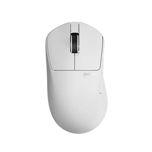 Pulsar Gaming Gears X3 Kabellose Gaming-Maus, ultraleicht (55 g), Hybrid-ergonomisch, optischer Schalter, 32000 DPI, 750 IPS, XS-1-Sensor, 8K-kompatibel (Linkshänder, Mittel, Weiß)