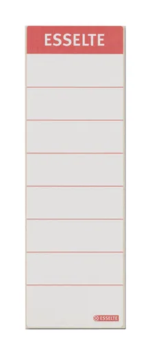 Esselte Ordnerrücken Etikett 60 x 190 mm lang breit weiß 10 Etiketten