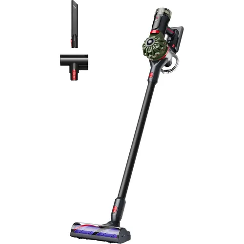 DYSON V8 Cyclone Kabelloser Akkustaubsauger - Akkusauger mit Root Cyclone™ Technologie für 30% mehr Leistung und bis zu 60 Minuten Laufzeit. Ideal für Allergiker dank hocheffizienter Filtration, die 99,99% der Partikel erfasst.