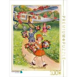 CALVENDO Puzzle CALVENDO Puzzle Herzliche Geburtstagswünsche 1000 Teile Lege-Größe 48 x 64 cm Foto-Puzzle Bild von Martina Berg, 1000 Puzzleteile