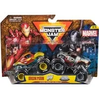 Spin Master MNJ Monster Jam 2-Pack (Assortiert) (26445) – Actionreiche Abenteuer - Zwei aufregende Monster Jam Fahrzeuge im Set, ideal für kreative Spielstunden und spannende Rennen. Perfekt für Fans und Sammler von Maßstabsmodellen.