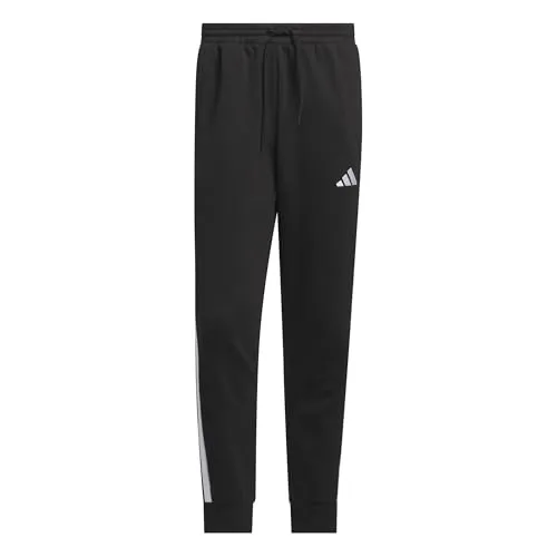 ADIDAS Herren Hose Essentials 3-Streifen - Modische Hosen aus weichem Baumwollmix mit angerauter Innenseite, ideal für sportlichen Style im Alltag und umweltfreundlich durch Recyclingmaterialien.
