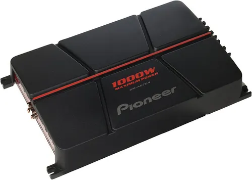 Pioneer GM-A6704 4-Kanal-Verstärker - Technik: Brückbarer 4-Kanal-Verstärker mit 1000 W Leistung für verzerrungsfreien Klang und beeindruckende Bass-Steuerung. Ideal für Musikliebhaber, die mehr aus ihrem Soundsystem herausholen möchten.