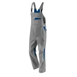 Kübler IMAGE DRESS NEW DESIGN Latzhose mittelgrau/kbl.blau 118 - Ergonomische Latzhose mit Bewegungsfreiheit, CORDURA-Verstärkungen und praktischen Taschen für Smartphones, ideal für Handwerk und Industrie.
