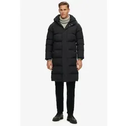 Superdry M5011977A Lange Steppjacke mit Kapuze schwarz (XXL) - Stilvolle lange Steppjacke mit Kapuze aus recyceltem Nylon. Komfortable Passform, wasserabweisend und ideal für kühle Tage. Perfekt kombinierbar für einen lässigen Look.