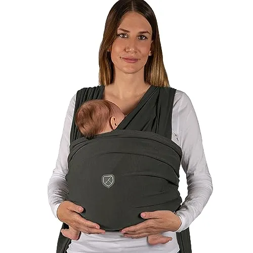 Koala Babycare Babytragetuch - Elastisches Tragetuch für bis zu 15 kg - Babytragetuch aus Bio-Baumwolle, einfach wie ein T-Shirt anzuziehen, ergonomisch und ideal für Neugeborene, von der Scuola del Portare zertifiziert.