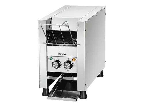 Bartscher Durchlauftoaster Mini-XS 100273 - Großküchentechnik: Der platzsparende Toaster toastet bis zu 90 Toastscheiben oder Brötchenhälften pro Stunde und ist ideal für kleine Küchen oder Buffets.