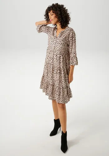 Aniston CASUAL Tunikakleid mit extravagantem Animal-Print - Kleider in NEUER KOLLEKTION, modisch mit einzigartigem Animal-Print für einen stylishen Look