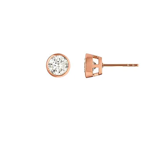 Heideman Ohrringe Damen Set aus Edelstahl rosefold farbend Ohrstecker für Frauen mit Stein Zirkonia