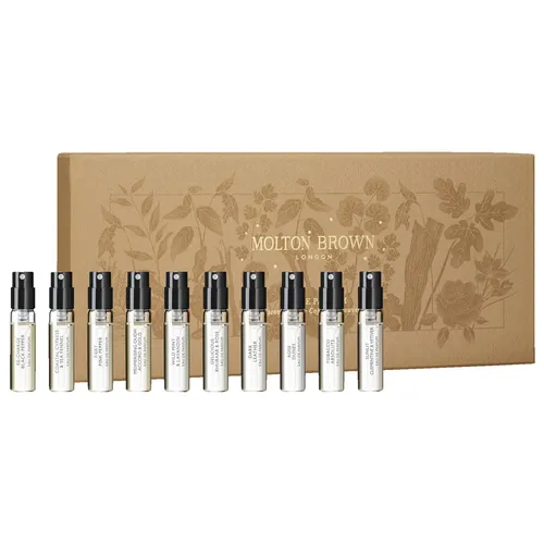 Molton Brown Fragrance Discovery Set 1,5 ml - Unisex Düfte – Entdecken Sie 10 x 1,5 ml unserer beliebtesten Eaux de Parfum in einer 100% vegetarischen Formel, ideal für Duftliebhaber und als Geschenk.