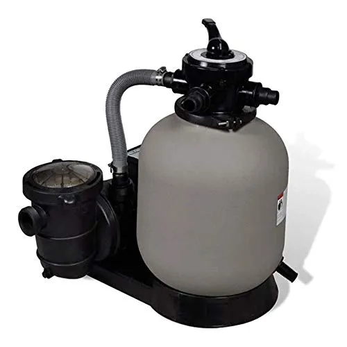 vidaXL Sandfilterpumpe 600W 17000L/h Sandfilteranlage Filteranlage Poolfilter