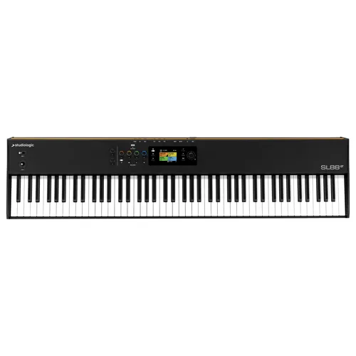 Studiologic SL88 GT mk2 B-Stock - 88 Tasten Controller Keyboard - B-Stock Synthesizer mit gewichteter Hammermechanik, 100 Programme und integrierter Audioausgabe. Ideal für Musiker, die Qualität zu einem reduzierten Preis suchen.