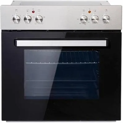 PKM Einbauherdset BIC3-I KP IX-2 - 55 Liter Garraum, 3 Backofen Funktionen, integrierte Blitzkochplatte für schnelles Kochen, energieeffizient mit A-Klasse