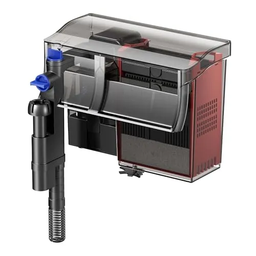 SunSun CBG-800 Hang On Filter mit UVC-Lampe für Aquarien bis 190 L - Aquarienfilter mit 800 l/h Pumpenleistung, ideal für 75-190 L Aquarien. Integrierte UVC-Lampe sorgt für klares Wasser, entfernt Algen und Bakterien.