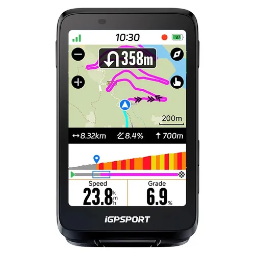 iGPSport GPS Cycling Computer BiNavi (1738230024) - Navigation Velocomputer mit präziser GPS-Tracking-Technologie für genaue Fahrdaten und optimales Trainingserlebnis.
