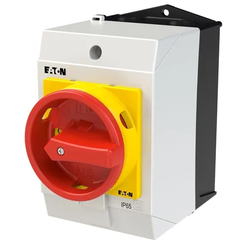 Eaton Hauptschalter 5-polig 20A T0-3-8341/I1/SVB - Zuverlässiger 5-poliger Hauptschalter von Eaton mit Not-Aus-Funktion und 20A Nennstrom. Ideal für den professionellen Einsatz in elektrischen Anlagen.