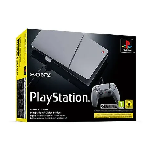 PlayStation 5 Digital Edition - Limited Edition Bundle zum 30. Jubiläum, elegantes graues Design und 1 TB Speicherplatz für digitale Spiele