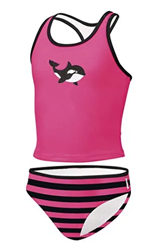 Beco Kinder Bikini-809 Bikinis, Pink/Schwarz, 128