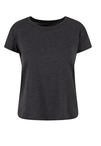 Build Your Brand Damen BY052-Ladies Box Tee T-Shirt, Charcoal, L