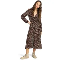 Billabong Sommerkleid Cool Nights, schwarz - Kleider für stilbewusste Frauen, aus 100 % Viskose, weich und luftig, ideal für warme Sommernächte
