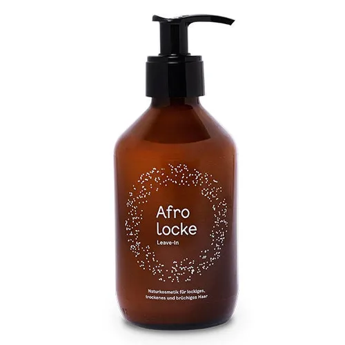Afrolocke Leave-in 250 ml - Vegane Leave-In Pflege für lockiges Haar. Sie spendet Feuchtigkeit, definiert Locken und verbessert die Kämmbarkeit, ohne zu beschweren. Ideal für die tägliche Anwendung.
