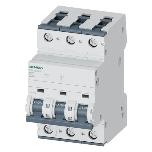 Siemens 5SY4335-7 Leitungsschutzschalter - Zuverlässiger Schutzschalter für elektrische Anlagen, bietet optimalen Überlast- und Kurzschlussschutz in einem kompakten Design.