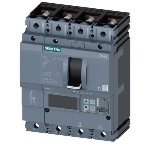 Siemens Dig.Industr. Leistungsschalter 3VA2216-7JP42-0AA0 - Leistungsschalter für Hutschienenmontage mit 160 A Nennstrom und 110 kA Kurzschlussfestigkeit, ideal für industrielle Anwendungen.