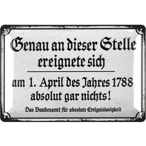 Retro Blechschild, lustiges Sprüche Schild für Männer, Kneipen Deko Garten